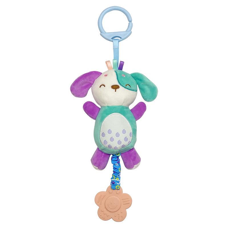 Baby Animal Cartoon Plush Rattle & Wind Chime for Car or Crib