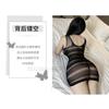 Large Size Sexy Lingerie Mesh Clothes Temptation Passion Black Silk Hip Skirt Set Pajamas Free Teasing Hair