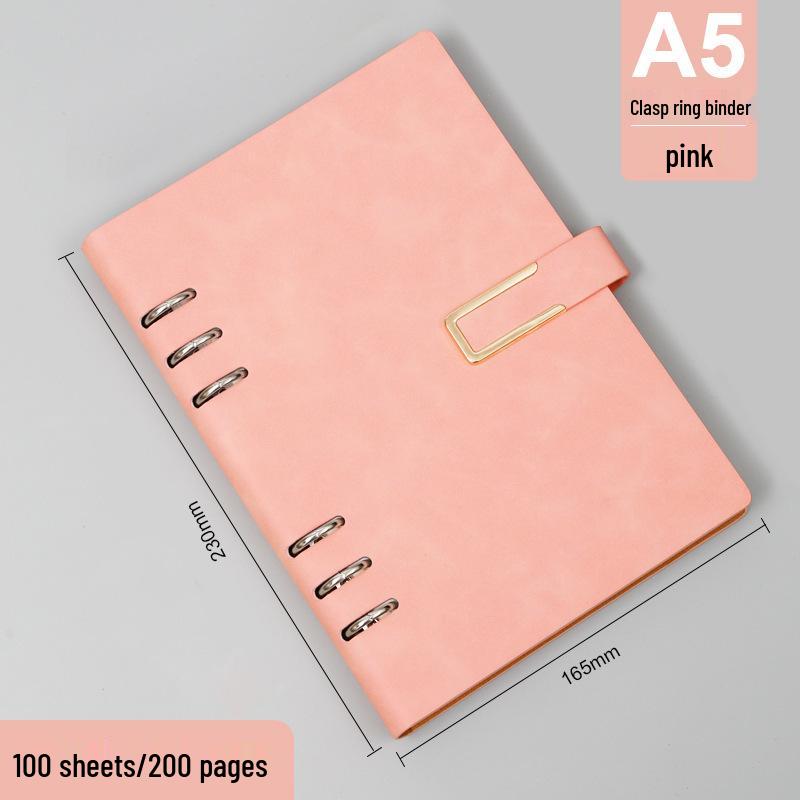 A5/B5 Loose-leaf Notepad: Business Meeting Notebook with Detachable Pages and Custom Logo Printing