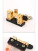 Universal Pure Copper Car Battery Disconnect Switch - Anti-Leakage Brass Main Knife Switch for Positive and Negative Terminals.