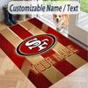 Custom Text Printed Rug San Francisco 49ers Non Slip Floor Carpet For Home Room Decor