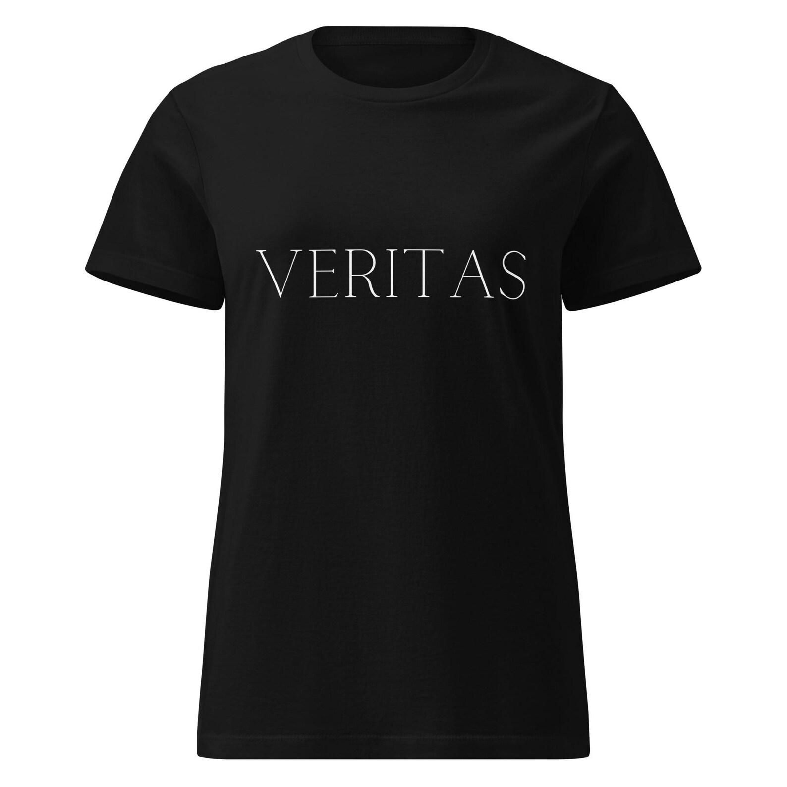 Veritas Women s T-Shirt: Harvard Motto, Minimalist Softstyle Tee S