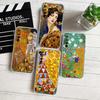 QE14 Gustav Klimt Transparent Phone Case for Samsung Galaxy A04 A04S A14 A23 A34 A54 M23 M33 M52 M53