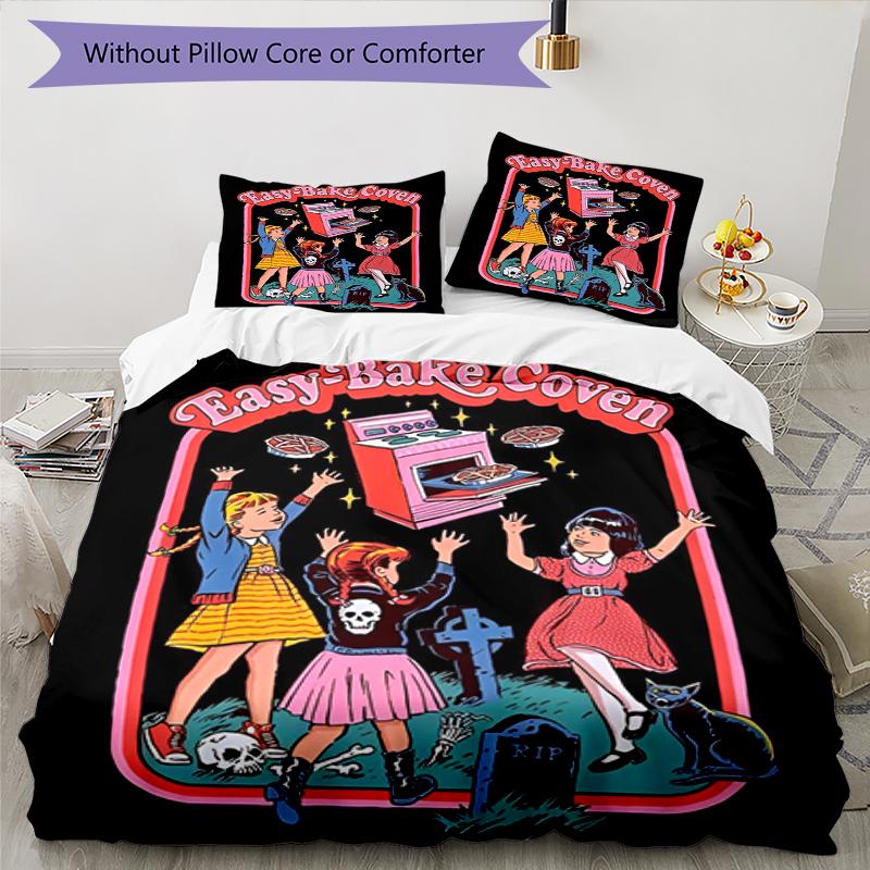 3pcs Steven Rhodes Bedding Set Duvet Cover Closure Includes 1 Duvet Cover & 2 Pillowcases, Soft and Comfortable for All Seasons.