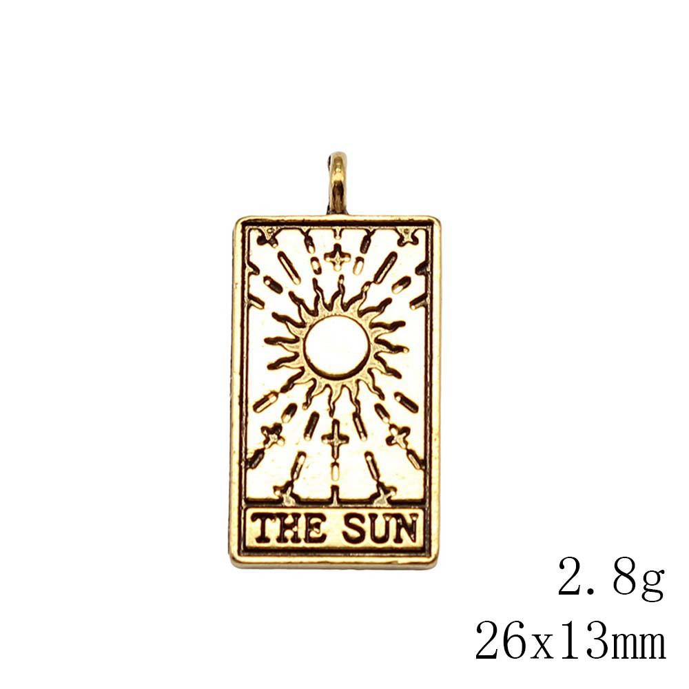 Christmas Decorations Charms For Necklace Friendship Puzzle Game Card Tarot Charms Pendant Home Garden Male Pendant