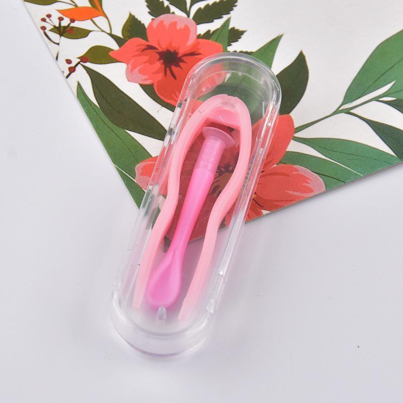 Upgraded Contact Lens Case with Tweezers & Stick - Conveniently Boxed Set