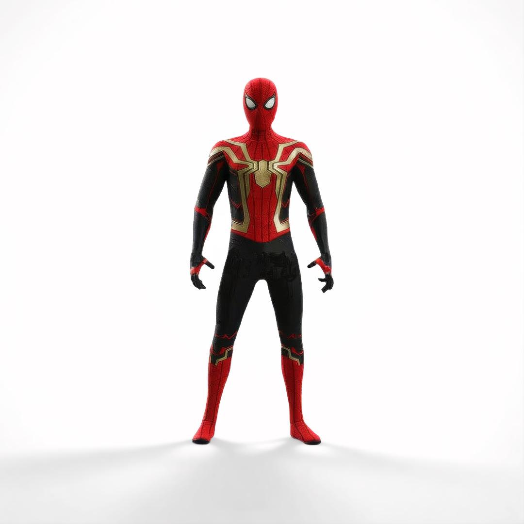 Halloween Spider-Man Body Gold No Way Home Cosplay Kostüm Kinder Erwachsene Rollenspiel 100 black