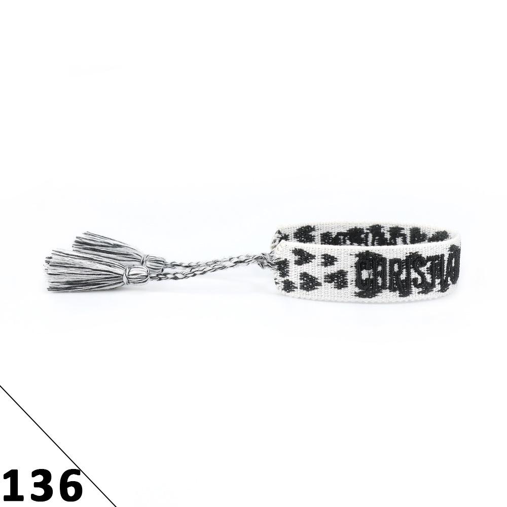 Handmade Embroidered Friendship Bracelet with Tassels for Women