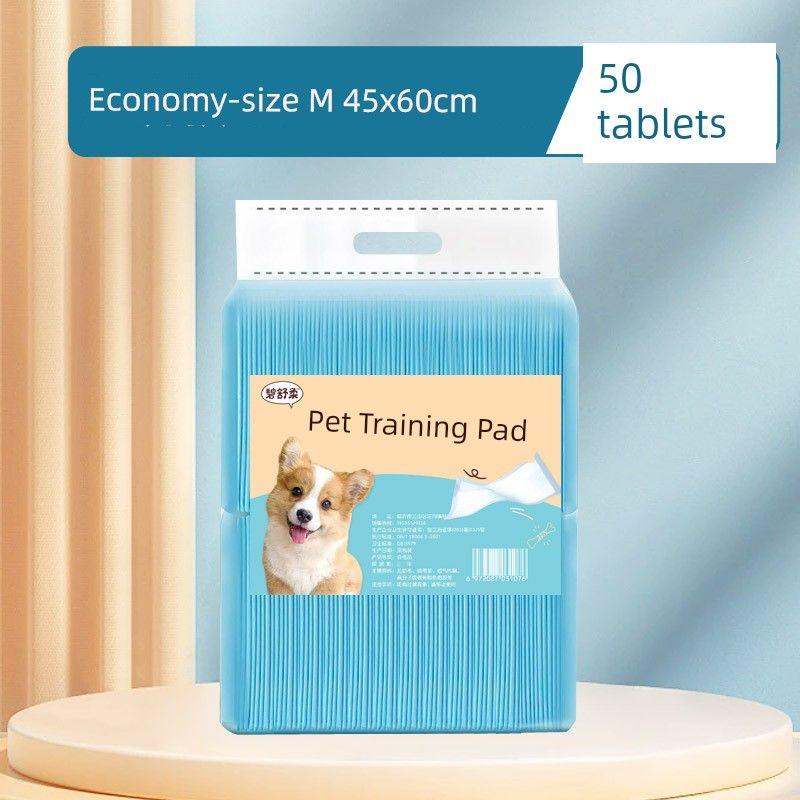 

Dog Urine Pad Diapers Pet Supplies Toilet Deodorant Hydrophilic Pad Baby Diapers Thickened Disposable Diapers Economic money: M code 45 * 60cm 50 pieces