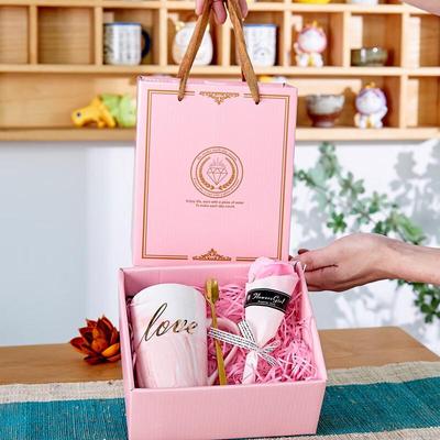 Ruhan Ceramic Cup and Bouquet Gift Set