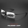 Ultra Light 11g TR90 Frameless Polarized Sunglasses - Flexible & Comfort Fit, Square Shape for Driving, Fishing, Outdoor