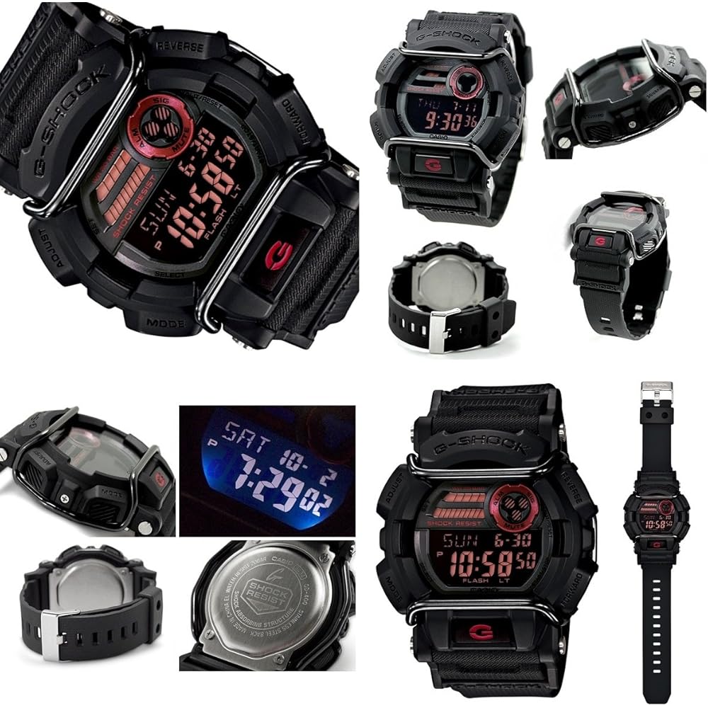 G-SHOCK Digital Waterproof Watch 20 Bar Black Resin Strap Unisex
