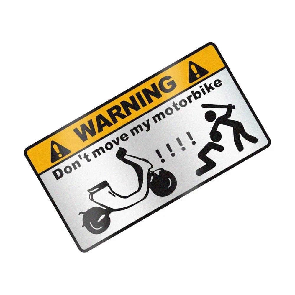 

Personalized Warning Signs Motorcycle Sticker Decal Universal Motorbike Body Creative Waterproof Protection Decor Accessories 11x6cm