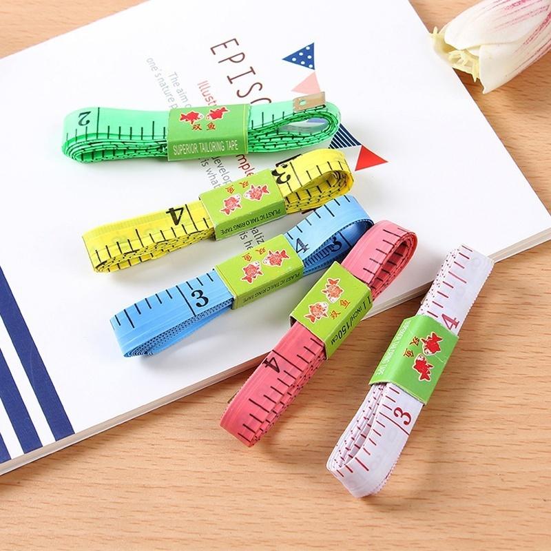 

3 Pcs/Set Useful Body Measuring Ruler Sewing Tailor Tape Measure Soft 1.5M Sewing Ruler Meter разноцветный