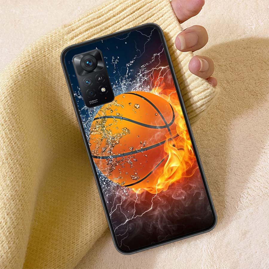 Basketball Basket Phone Case For Redmi 13C 14C Note 14 13 Pro Plus 5G Clear Capa 12 12C 10A 10C 10 9A 9C 9T 9 8 Pro Cover TPU Sh