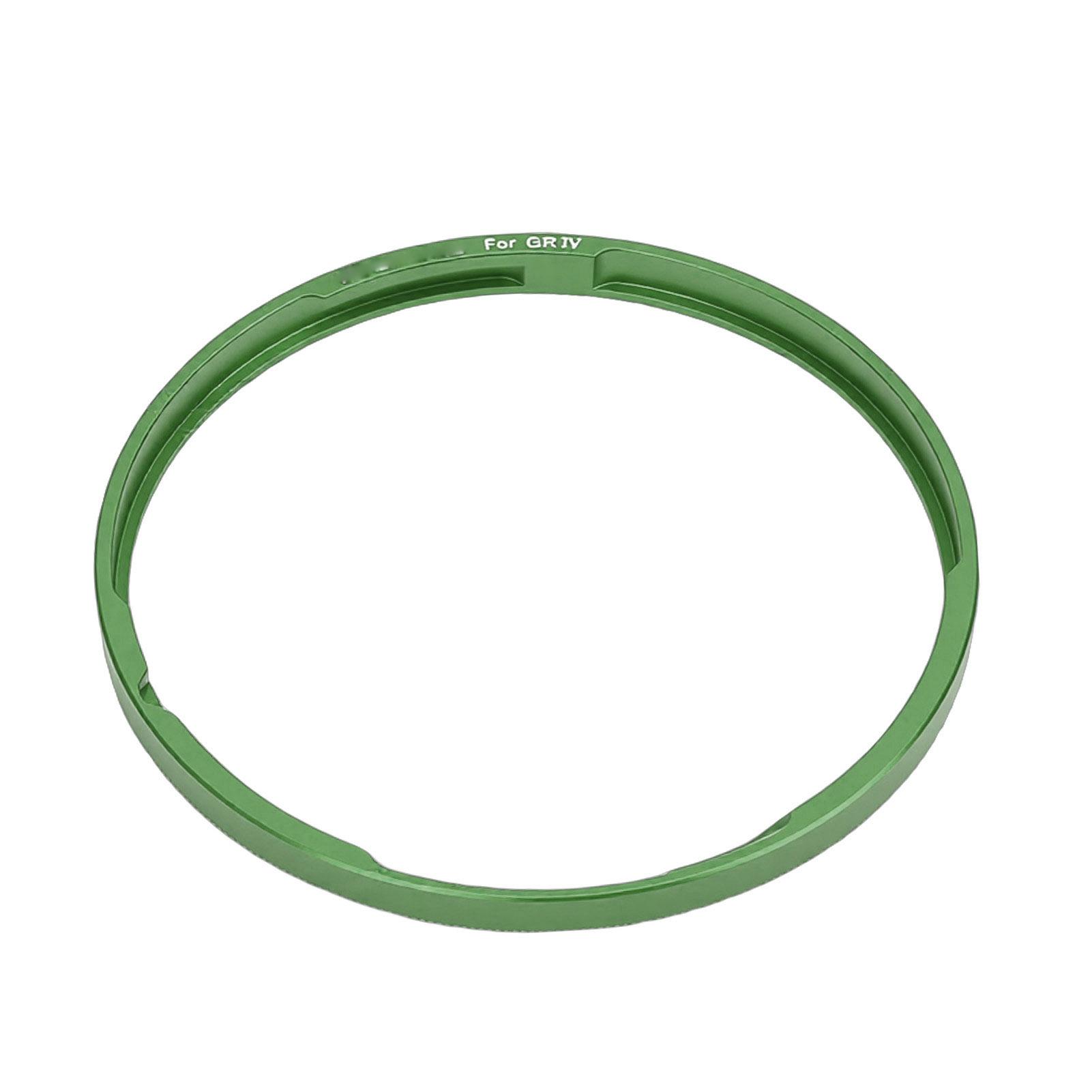 TOMTOP JMS Metalen Decoratieve Ringdop Geschikt voor Ricoh GR4 Camera Aluminiumlegering Camera Lens Decoratiering Dop Accessoire Groen groen