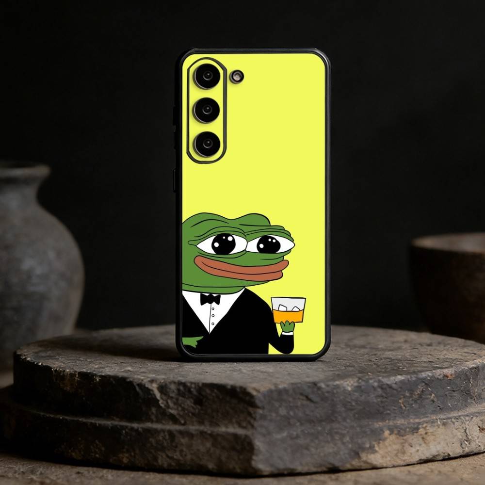 F-Funny P-Pepe the Frog Phone Case For Samsung Galaxy A91,80,73,72 ,71,53,52,32 ,31,22,21s,20,Soft Black Case
