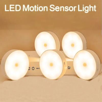 8 LEDS PIR Motion Sensor LED Night Light Wall Lamps Rechargeable Under Cabinet Light Wireless Closet Night Lamp