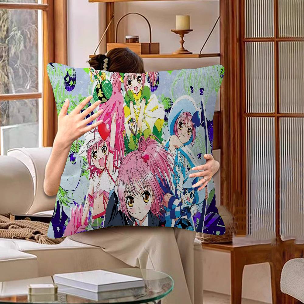 

Shugo Chara Japan Cartoon Stitch Lucky Dragon Pillow Cover Sofa Cushion Cover Home Room Decoration Children Gift 30cmx30cm