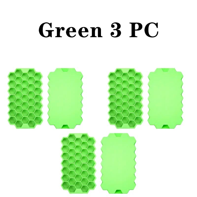 1/2/3/5Pcs Large Capacity Ice Tray Silicone Molds Honeycomb Ice Cube Molds For Chilled Drinks Whiskey Cocktails Food