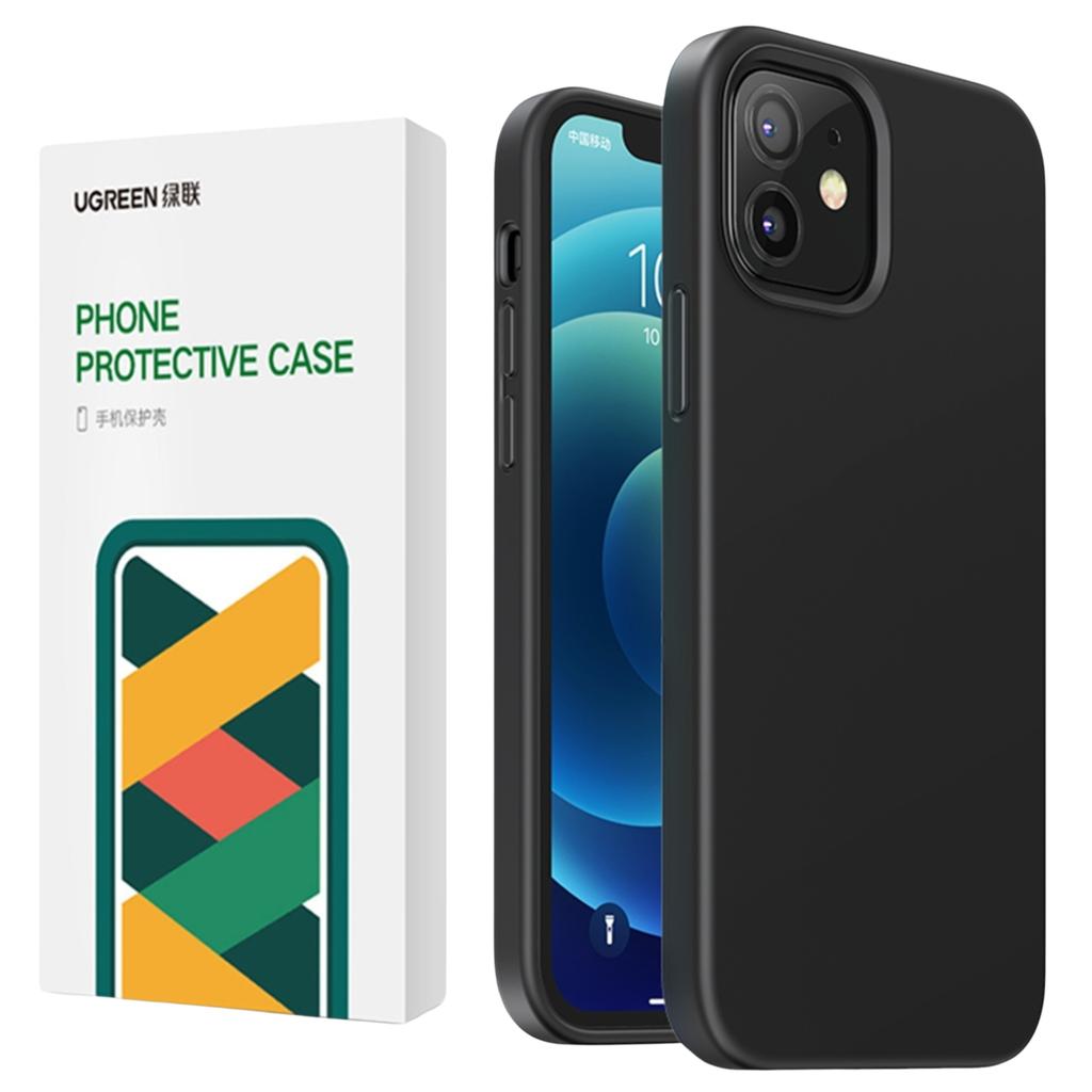 Ugreen Protective Silicone Case Gumowe Elastyczne Silikonowe Etui Pokrowiec Iphone 12 Mini Czarny
