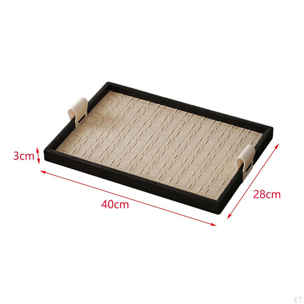 Jewelry Storage Tray Cosmetic Sundries Plate Decorative Versatile Necklace Display Dessert Serving