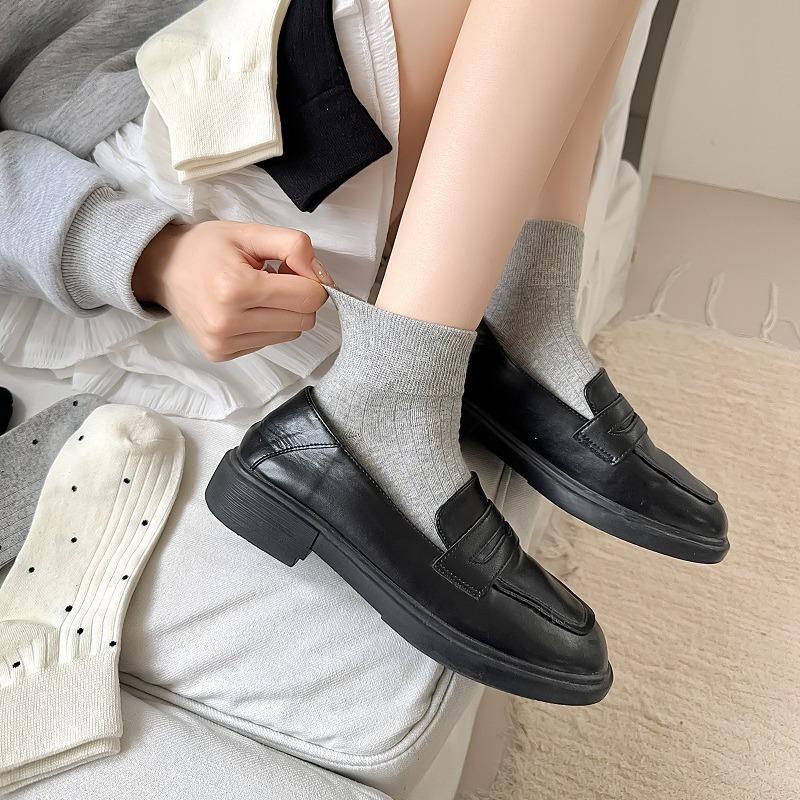 Calzini Estivi da Ragazza Stile Coreano a Pois, Calzini Corti Sottili Versatili per Primavera e Autunno