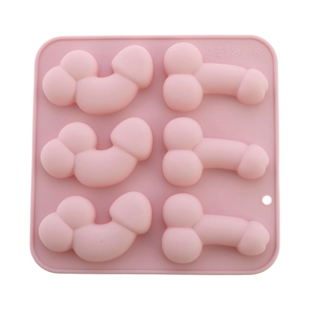 Novelty Penis Shaped Silicone Mold for Baking: Reusable Body Part Cake Mold for Chocolate, Cookies, Ice Popsicle & Candy