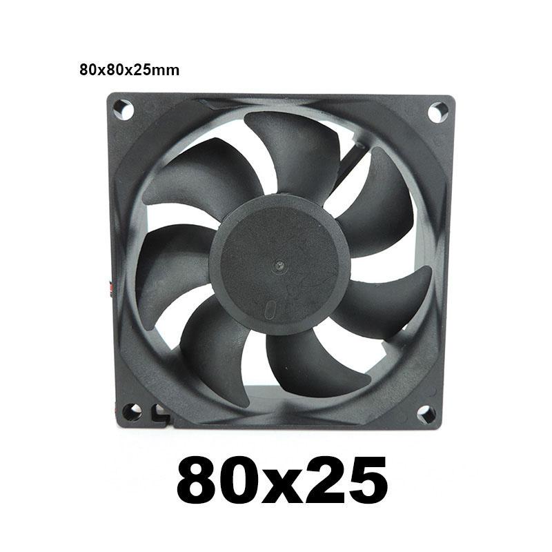 30mm 40MM 50MM 60MM 70MM 80MM 90MM 120MM Cooling Fan Brushless Motor Case Fan Quiet Fan 2PIN for 3D print 4010 12025 8010 w1