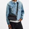 Coach Theo 22 Logo Print Leather Camera Bag Shoulder Bag Small Men's Black