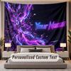 Neon Colorful (5) Theme Custom Tapestry Personalized Custom Name Text Wall Hanging Tapestry Home Decor Background Cloth