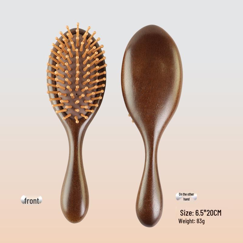 Sandelholz Meridian Massage Luftkissen Kamm Geschenkset - Massivholz Frisierkamm Souvenir