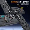 For Samsung Galaxy S25 Ultra Magnetic Case Rotating Ring Kickstand PC + TPU Shockproof Phone Cover