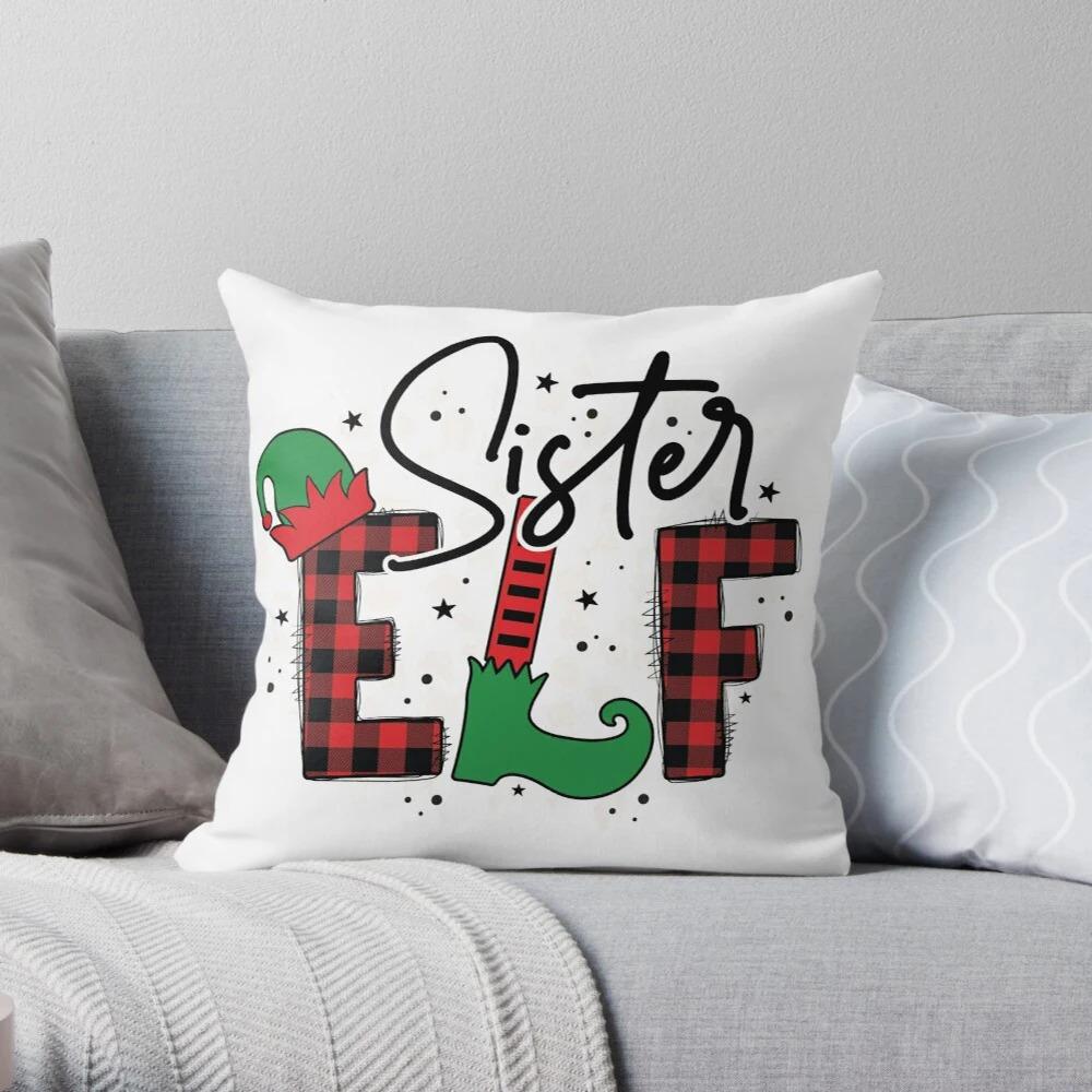 Merry Christmas Snowman Decoration Home Pillowcase Cushion Cover 50X50Cm Autumn Nordic 40X40Cm Modern Living Room Sofa Bed
