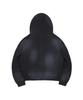 Easy No Easy Washed Star Waffle Zip-Up Hoodie - Black