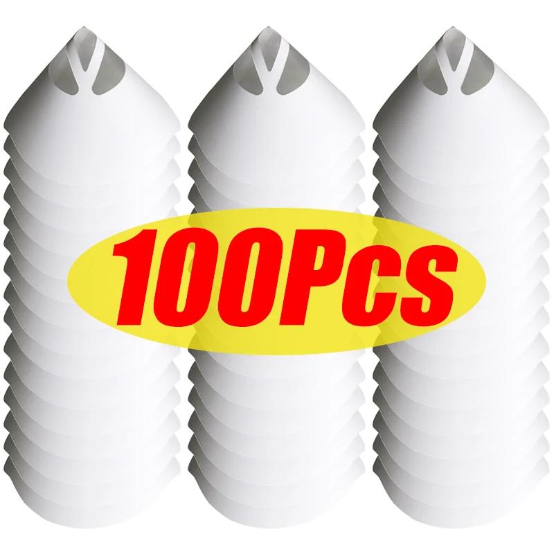 10-100pcs Automotive Spray Paint Mesh Paper Filter Funnel Filters Screens Disposable Conical Filter Funnels Paint Strainer Paper