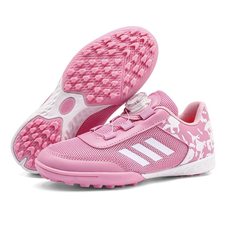 Personality Stylish and Comfortable Boys Girls Training Game Sneakers Indoor Outdoor Lawn Youth Student Soccer Shoes 29-39#