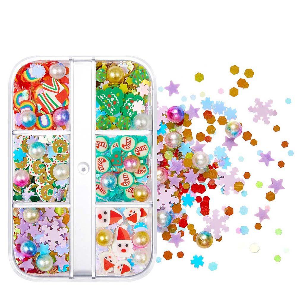 

Snowflake Christmas Nail Decorations Christmas Nail Sequins Nails Flakes Slice Nail Art Jewelry A12