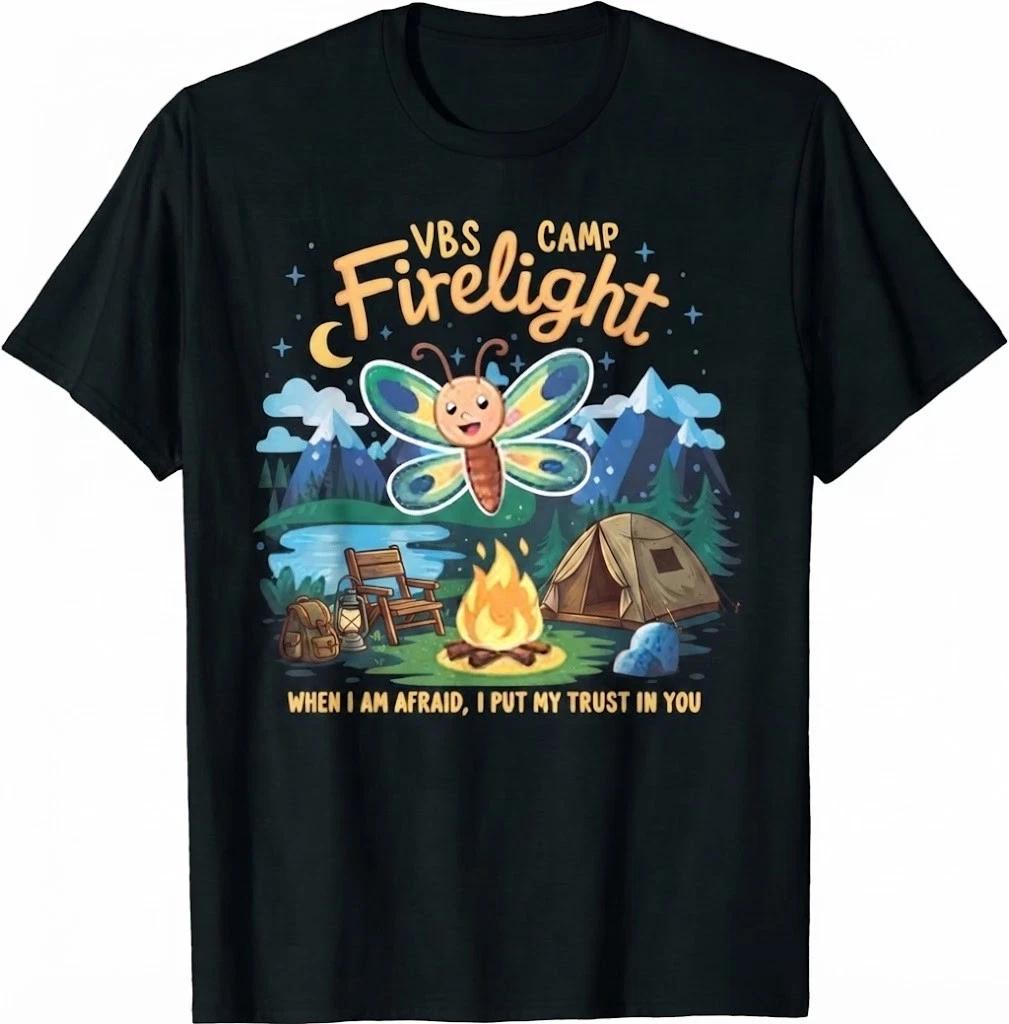 Camp Firelight VBS Camp Vacation Bible School Firework 2026 T-Shirt 2XL