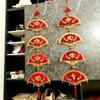 1 pair Hollow New Year Decorations Tassels Couplets Ornaments Hanging Ornament Hanging Vietnamese Red Couplets