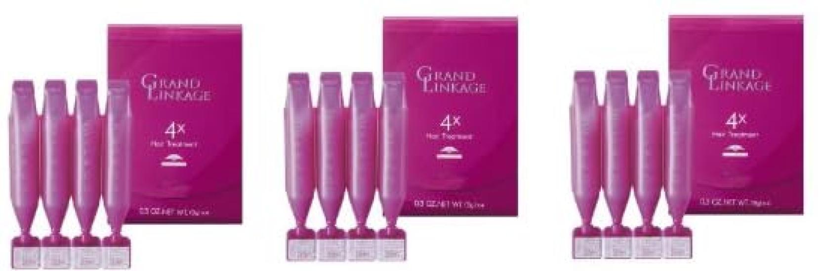 

[Набор из 3 штук] Салонный уход Milbon Grand Linkage 4x 9г x 4