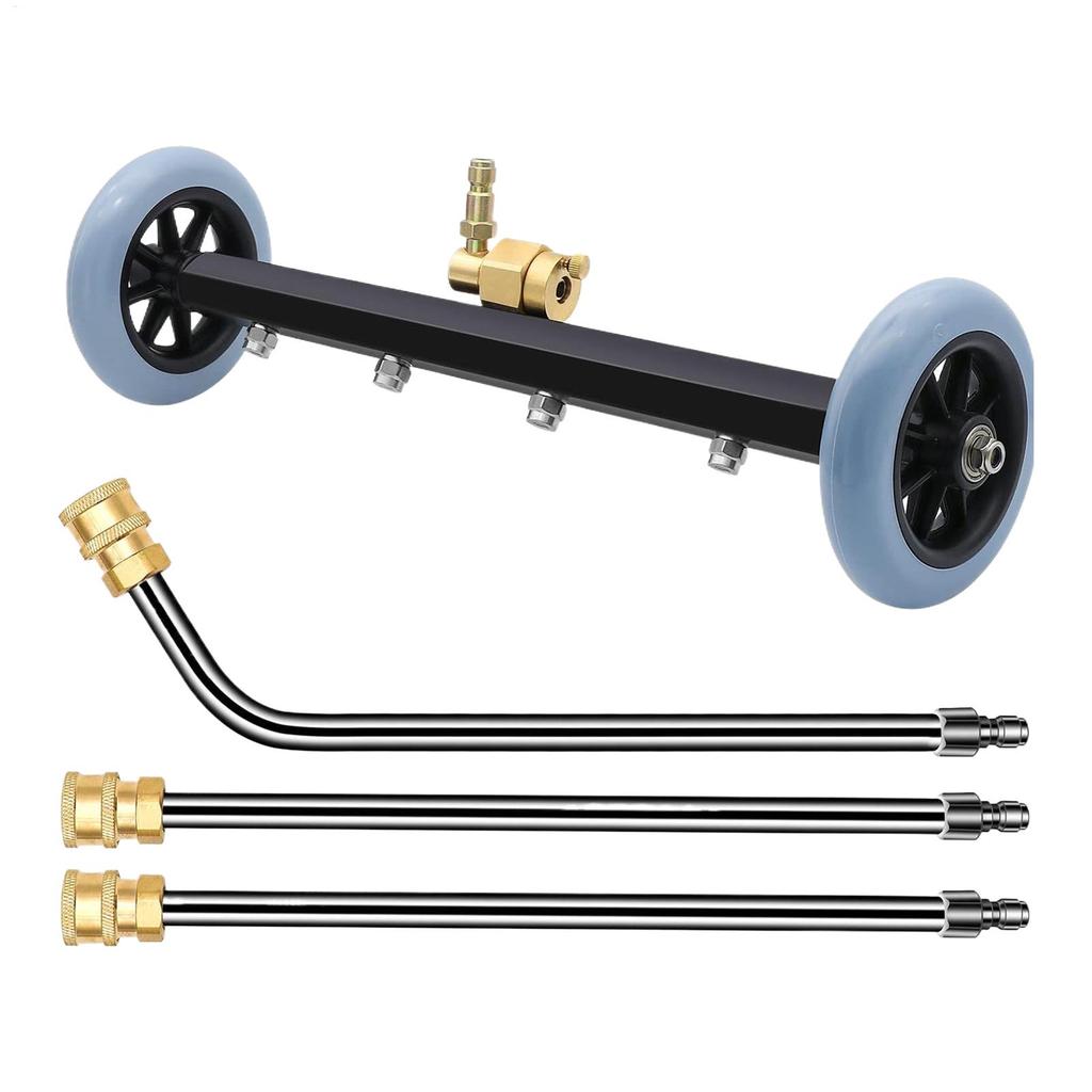 4000PSI Car Chassis High Pressure Washer 16 Inch Car Under Body Washing Washer With 2 Extension Rod & 60 Degrees Angled Rod