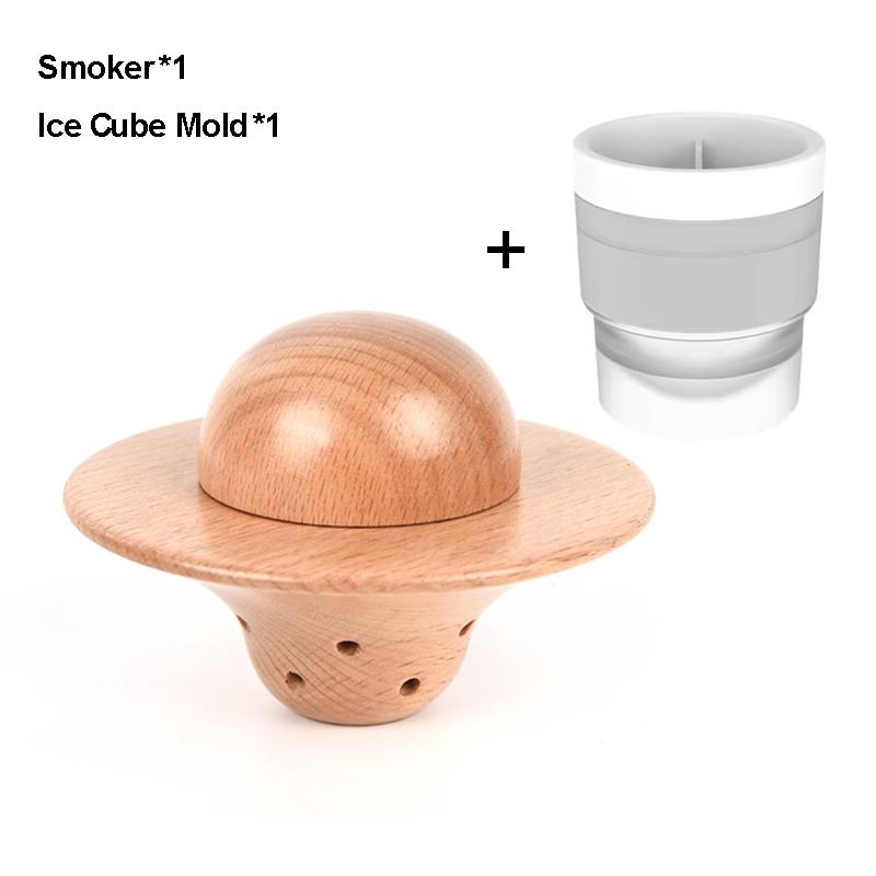 Cocktail Smoker Kit UFO Shaped Bourbon Whiskey Smoker Infuser Kit Old Fashioned Drink Smoker Kit Best Birthday Gifts For Men