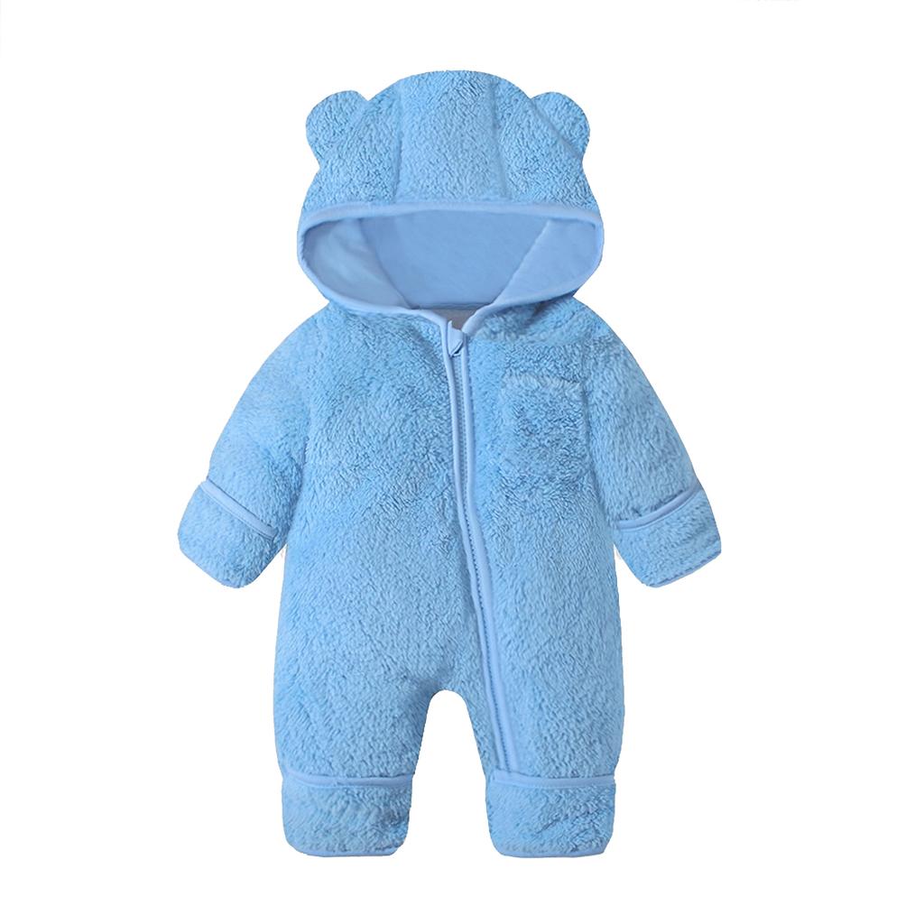 Infant Romper Set Baby Crawling Suit Thick Warmth Newborn Flannel Outfit
