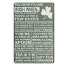 Vintage Metal Tin Sign Wall Art Home Decor Living Room 20x30cm