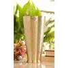 Brass Lassi Glass with Embossed Design, Drinkware & Serveware for Lassi, Milk, and Water, Height-8" Inches, Volume-1100 Ml