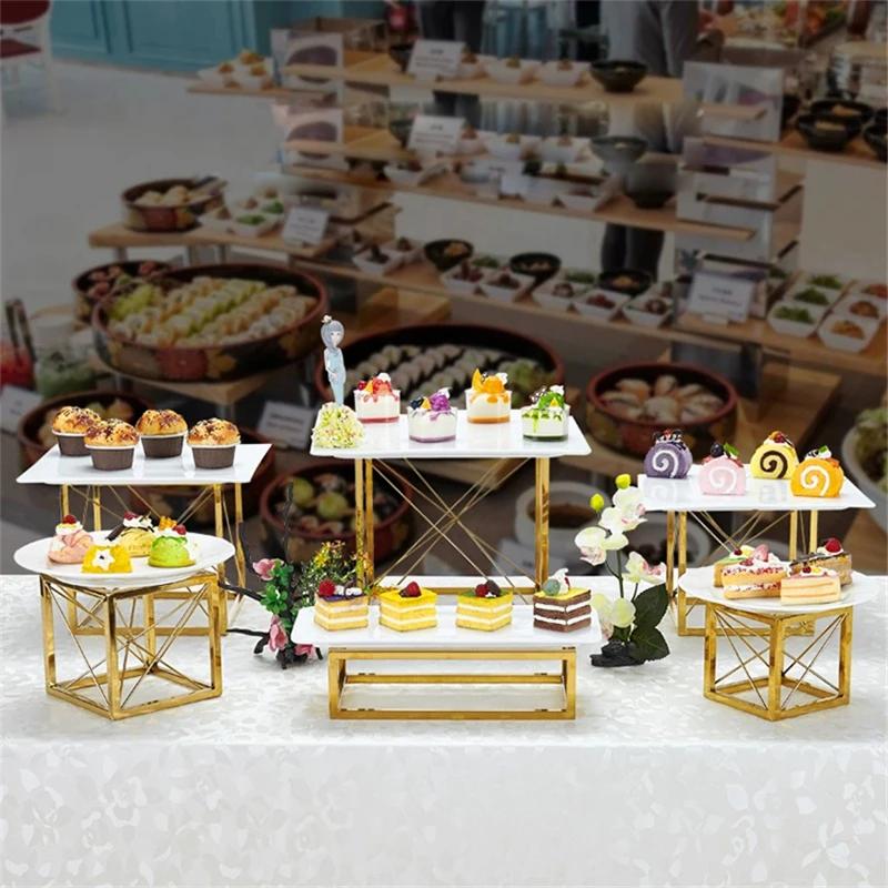 1Pcs Metal Electroplating Cakes Rack Dessert Table Golden Cake Racks Dessert Display Plate Tray Cake Rack Cake Stand Snack Plate