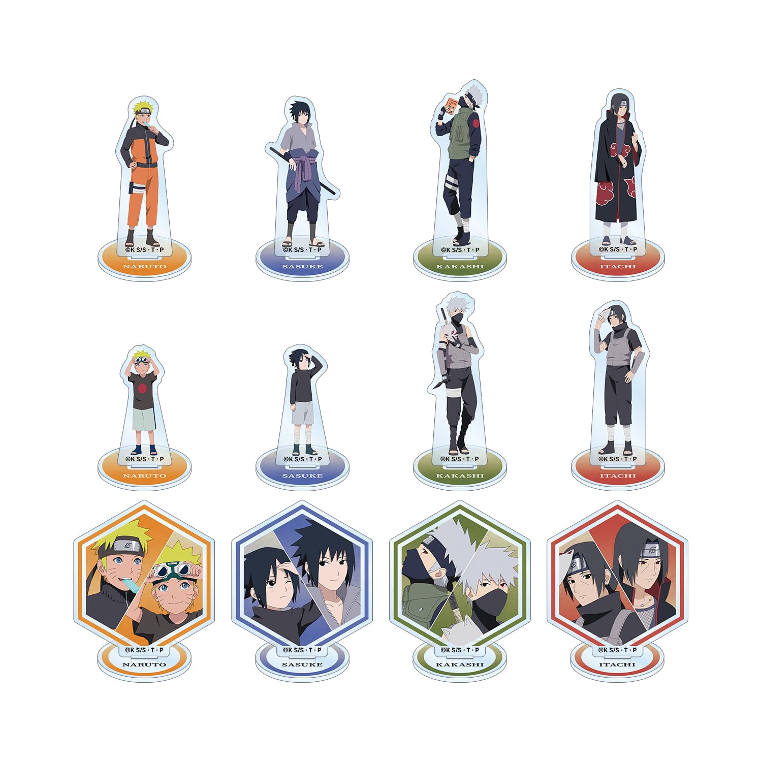 NARUTO Shippuden Original Illustration Past and Present Trading Acrylic Stand 2 of Ver. Vol. (Box 12)