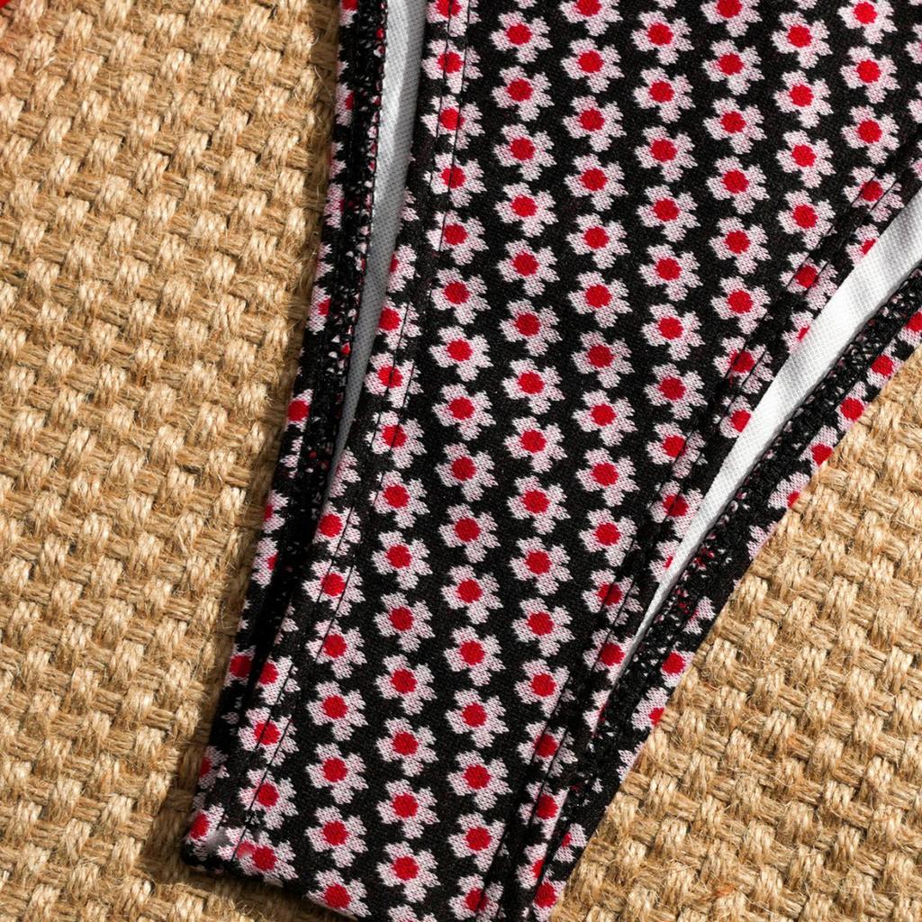 Women's Bikini Swimsuit with Specialty Fabric and Tie Straps