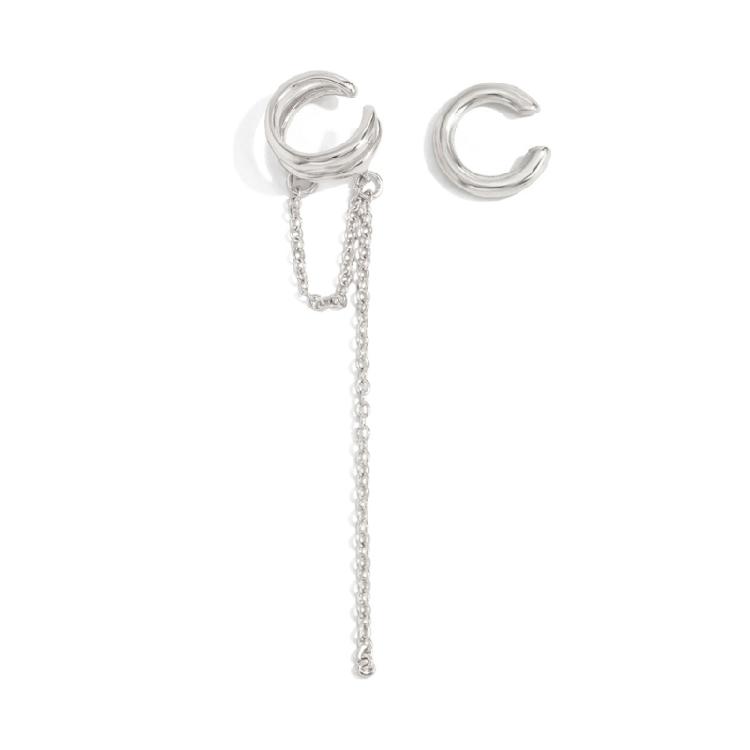 

Fashion Forward Clip on Ear Clips with Long Fringe Design Not Piercing Comfortable Wear Suitable for Various Settings